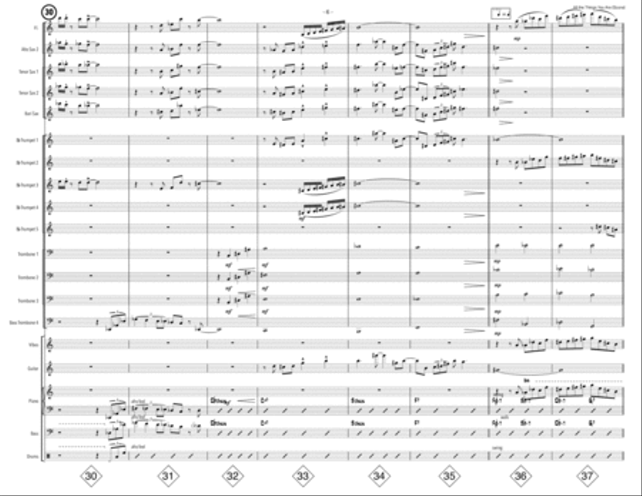 All The Things You Are Large Ensemble scores gallery preview page 6