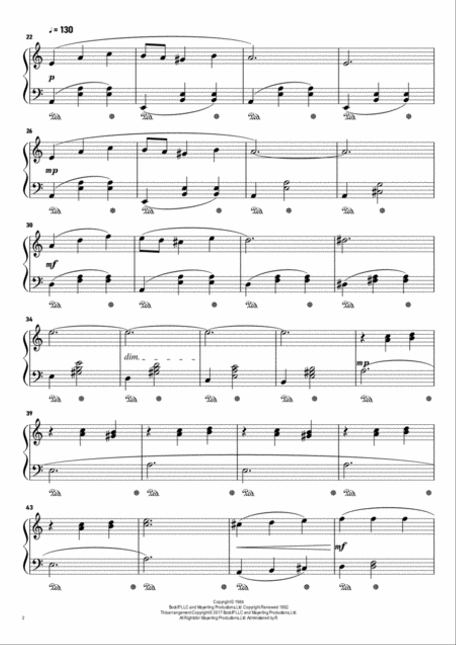 Sunrise, Sunset Sunrise, Sunset Piano Solo scores gallery preview page 2