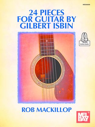Book cover for 24 Pieces for Guitar by Gilbert Isbin