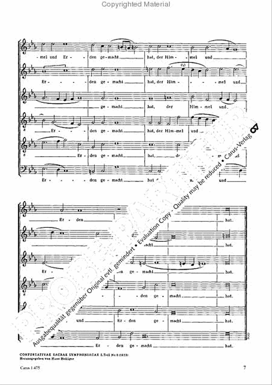 Siehe, lobet den Herren, alle Knechte Choir scores gallery preview page 8