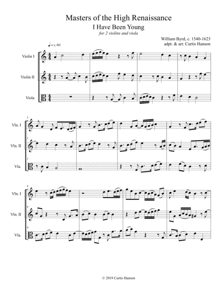 Renaissance Anthems Arranged for Strings - Byrd, set 4 image number null