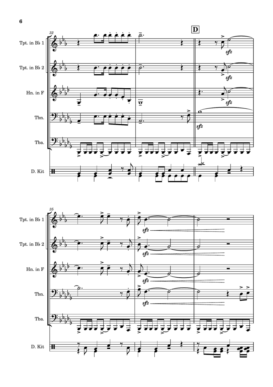 American Venom Brass Quintet scores gallery preview page 6