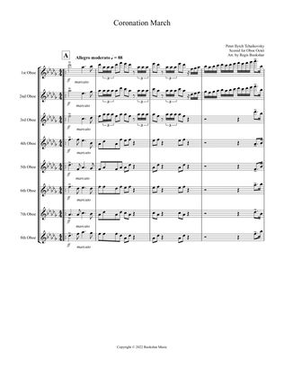 Coronation March (Db) (Oboe Octet)