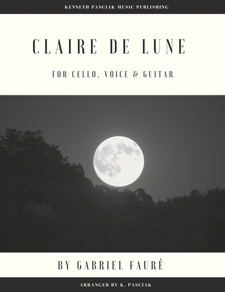 Clair de Lune (for Voice, Cello and Guitar) image number null