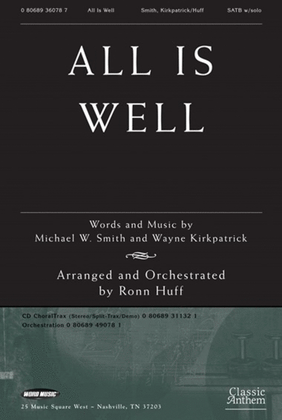 All Is Well - CD ChoralTrax