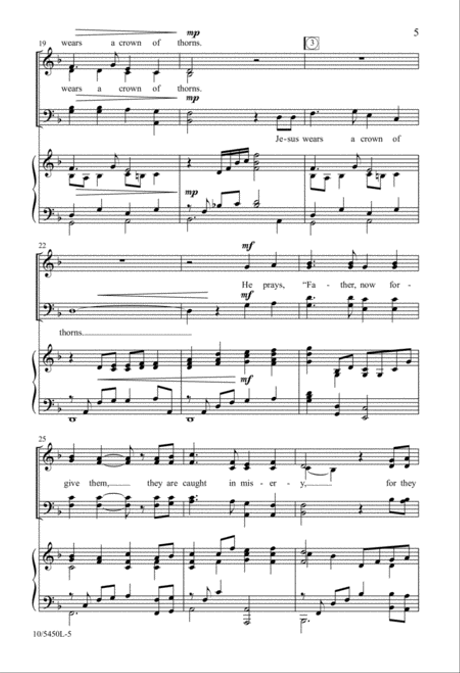 On the Mount Called Calvary 4-Part scores gallery preview page 5