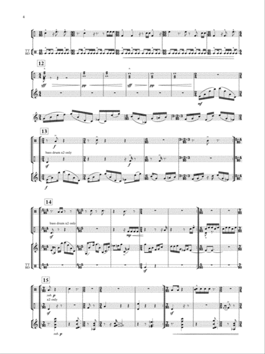 It's About Time (for solo percussion) Percussion scores gallery preview page 4