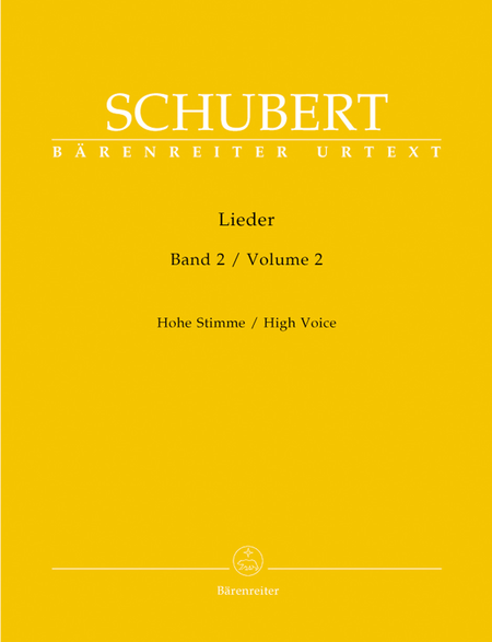Franz Schubert: Lieder, Volume 2 (Band 2)