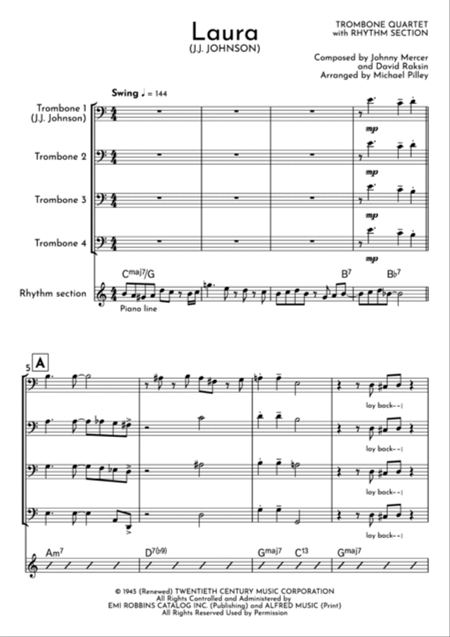 Laura Brass Quartet scores gallery preview page 2