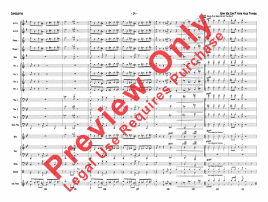 Why We Can't Have Nice Things Jazz Ensemble scores gallery preview page 15