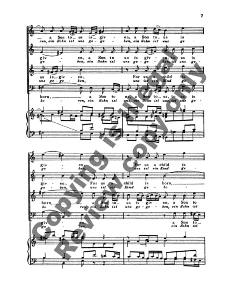 For Us a Child is Born (Choral Score) 4-Part scores gallery preview page 12
