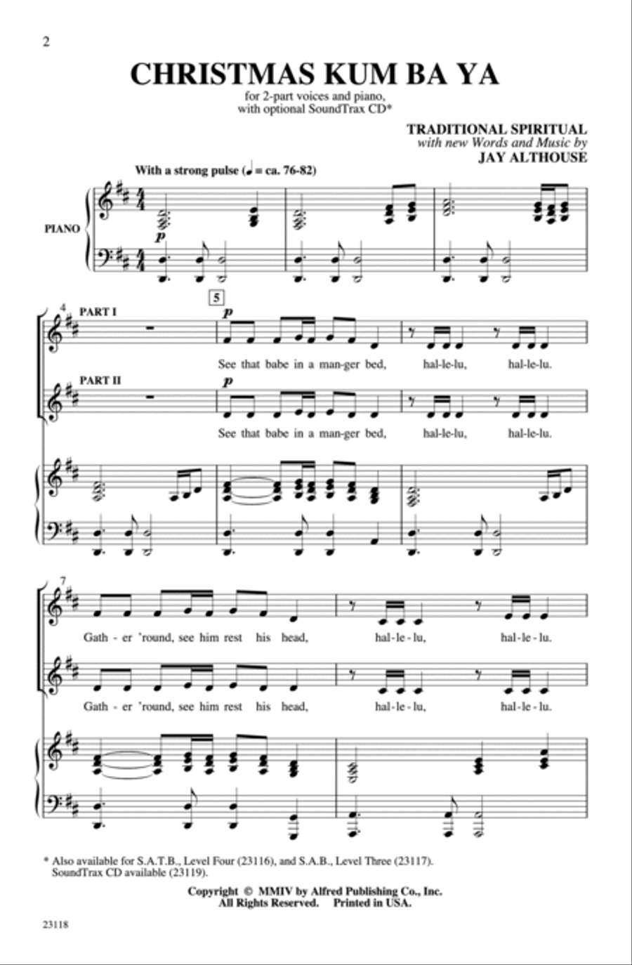 Christmas Kum Ba Ya Christmas Kum Ba Ya 2-Part scores gallery preview page 9