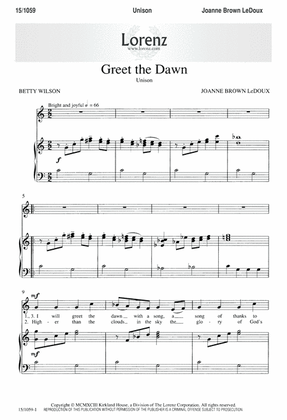 Book cover for Greet the Dawn