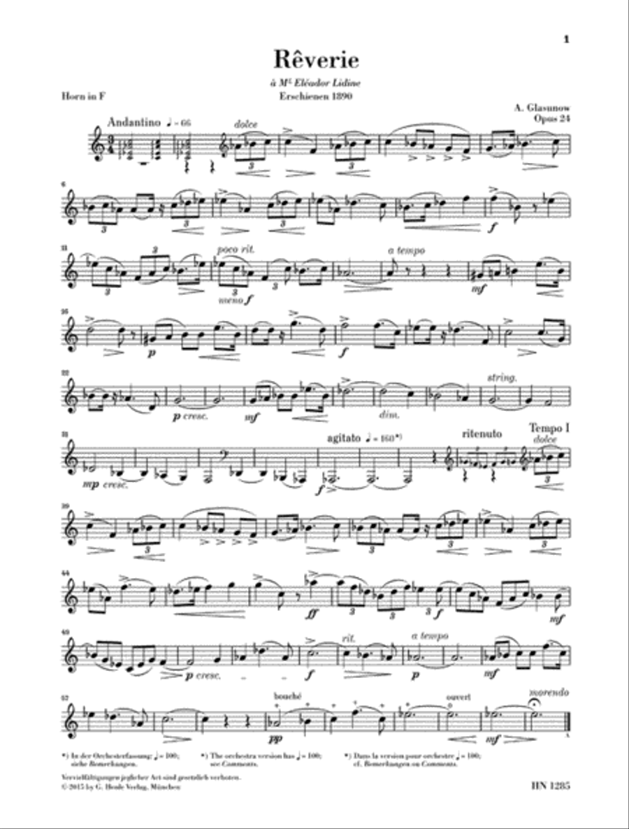 Rêverie Op. 24 Piano Accompaniment scores gallery preview page 3