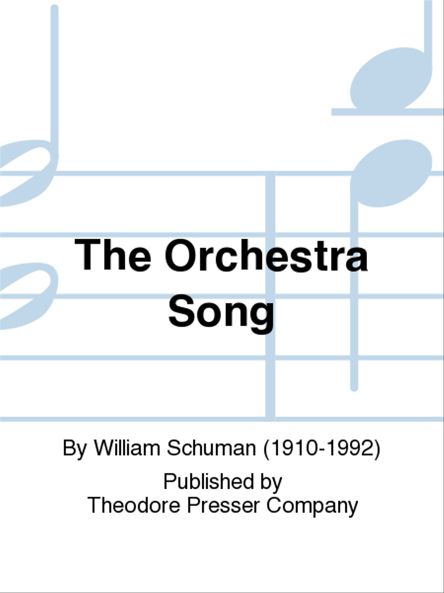 The Orchestra Song Orchestra scores gallery preview page 1