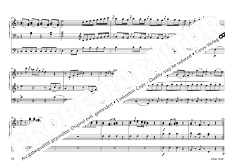 17 Church sonatas 17 Church sonatas Organ Solo scores gallery preview page 35