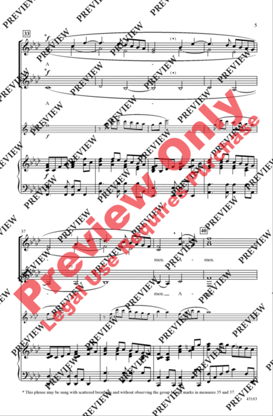 Ave Maria Ave Maria Women's Choir scores gallery preview page 5