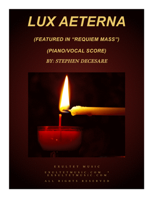 Lux Aeterna (from "Requiem Mass" - Piano/Vocal Score)
