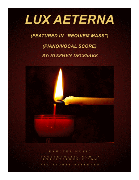 Lux Aeterna (from "Requiem Mass" - Piano/Vocal Score) image number null