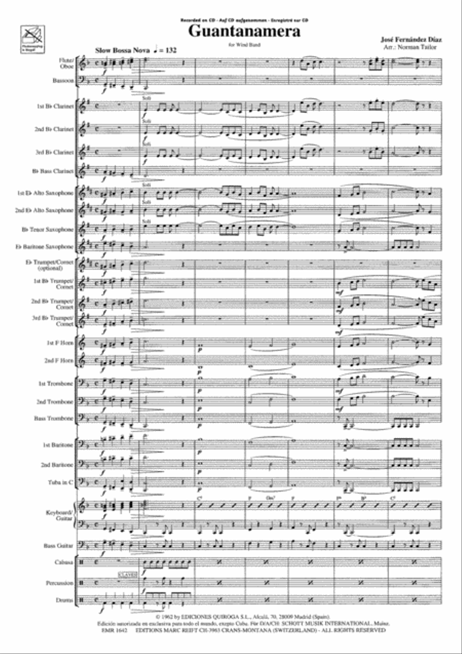 Guantanamera Concert Band scores gallery preview page 4