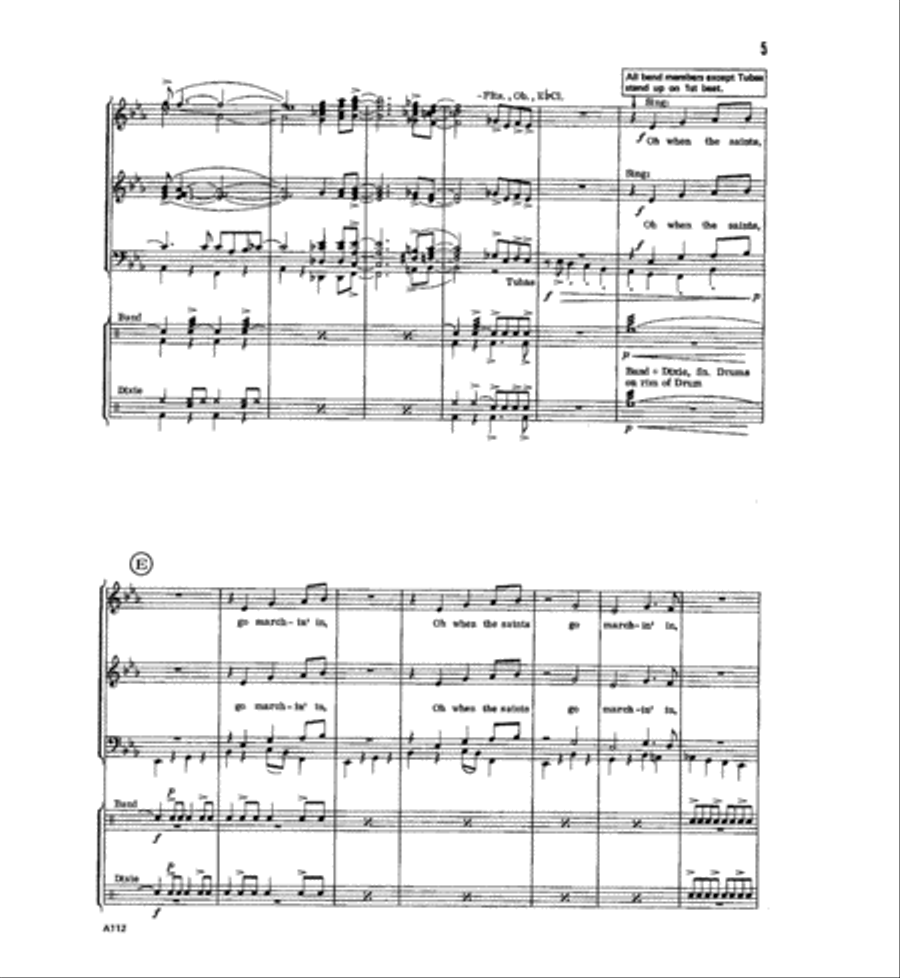 At A Dixieland Jazz Funeral Concert Band scores gallery preview page 6