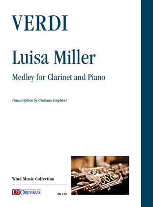 Book cover for Luisa Miller. Medley for Clarinet and Piano