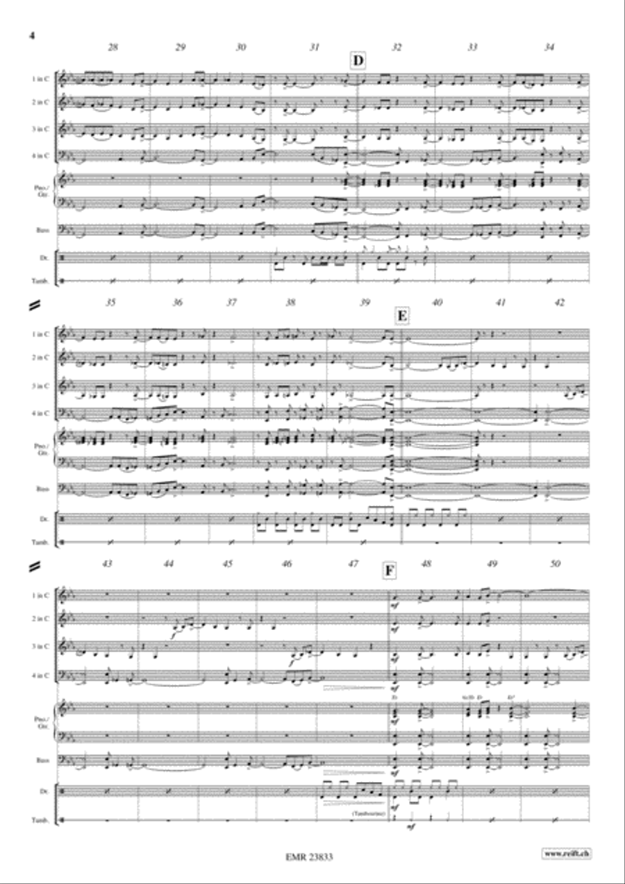 Birdland Birdland Woodwind Quartet scores gallery preview page 4