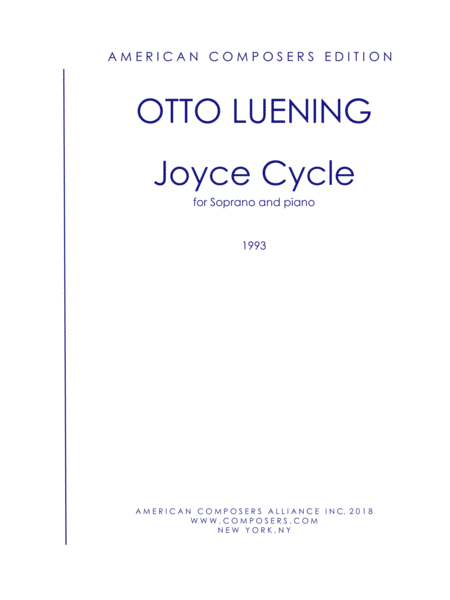 [Luening] Joyce Cycle