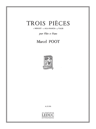 Book cover for 3 Pieces (flute & Piano)