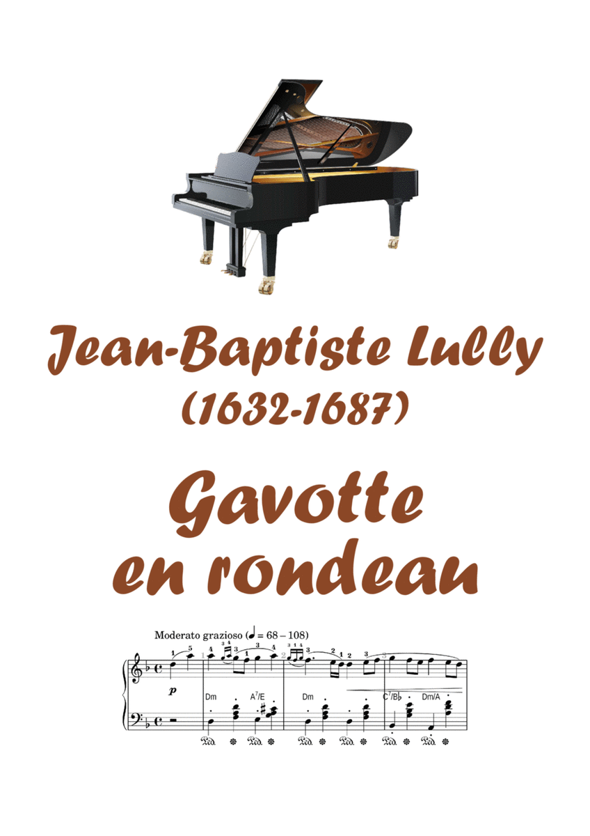 Gavotte en rondeau (Jean-Baptiste Lully; score fits on 4 pages) image number null