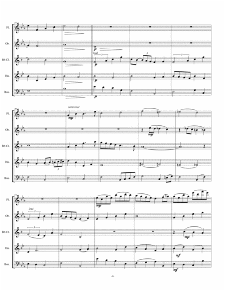 Have Yourself A Merry Little Christmas from MEET ME IN ST. LOUIS Woodwind Quintet scores gallery preview page 4