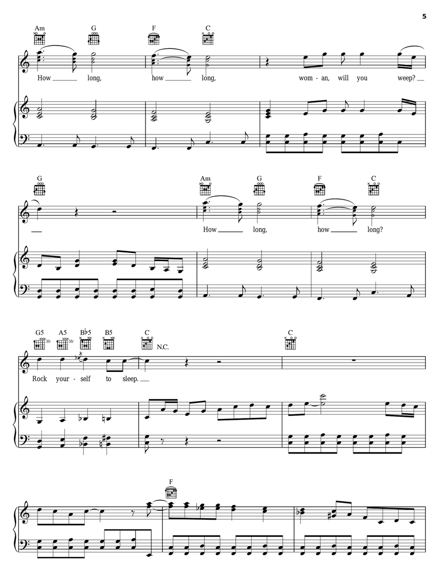How Long Piano, Vocal, Guitar scores gallery preview page 5