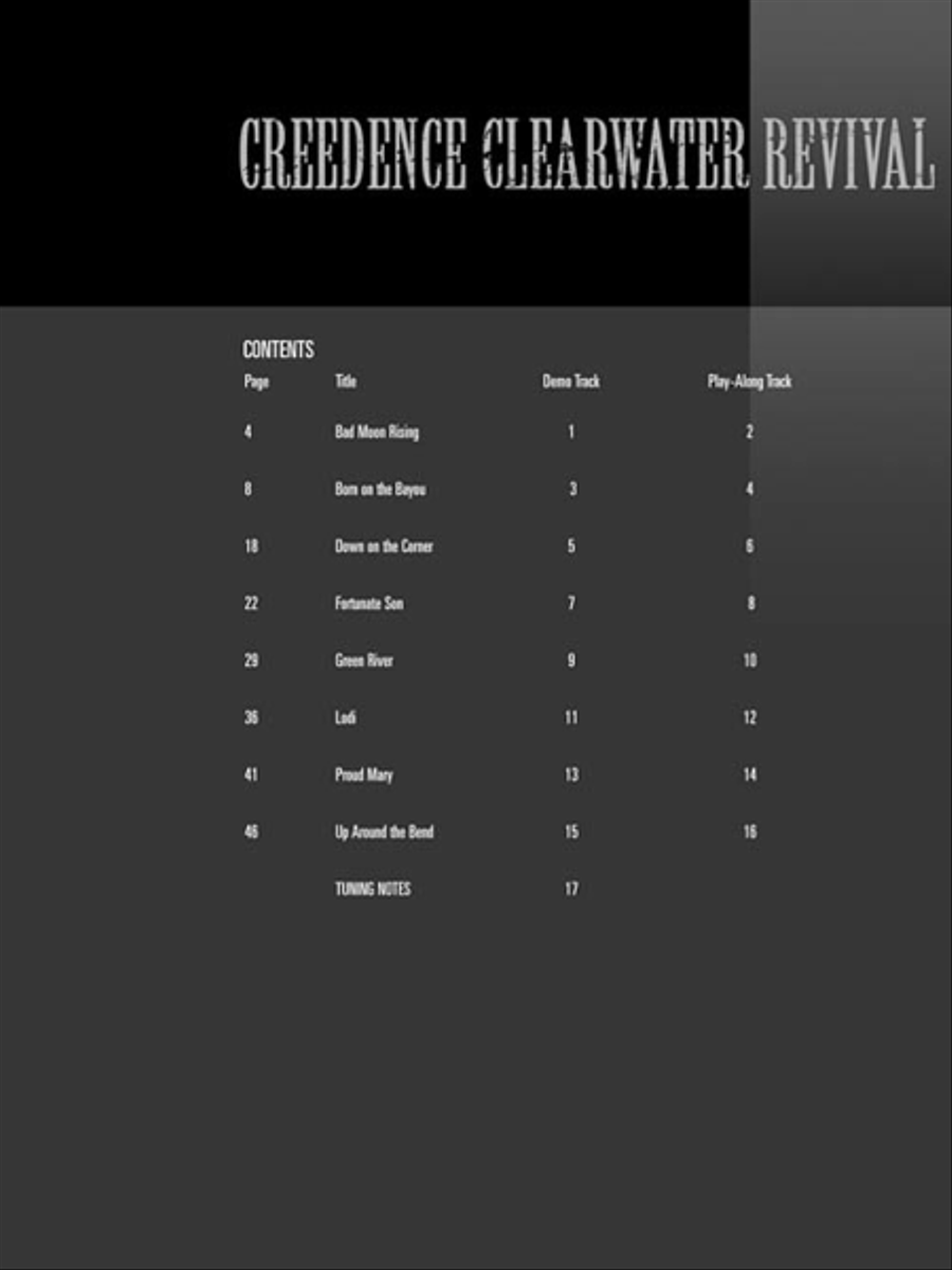 Creedence Clearwater Revival Guitar Tablature scores gallery preview page 4