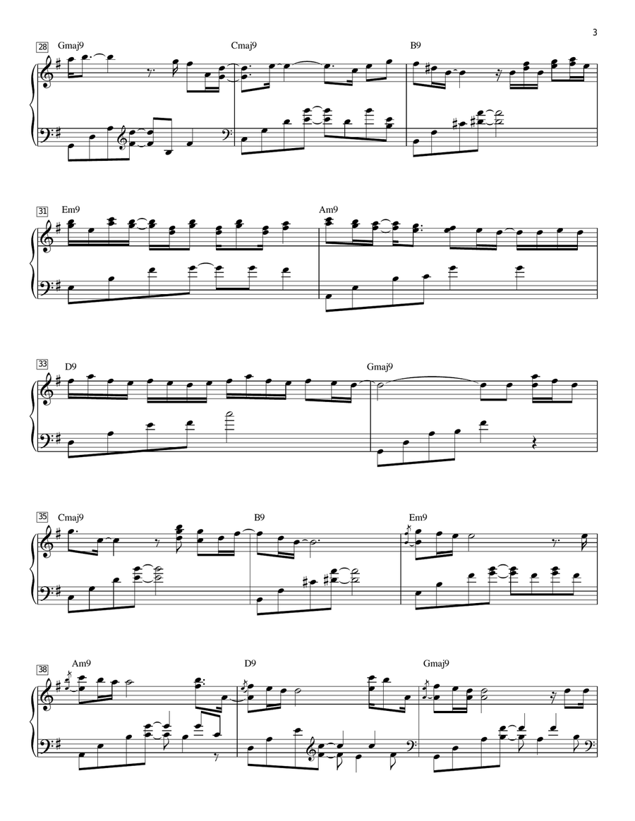Thanksgiving Piano Solo scores gallery preview page 3