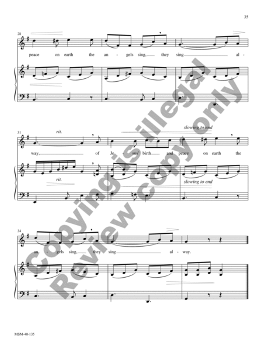 Classical Solos for the Church Year High Voice scores gallery preview page 18