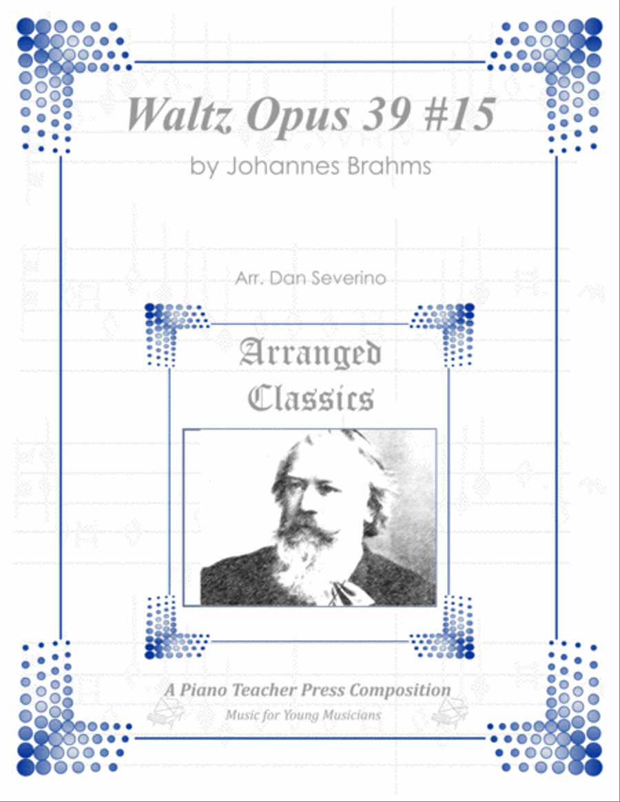 Brahms - Waltz in Ab (Opus 39 #15) Piano Method scores gallery preview page 1