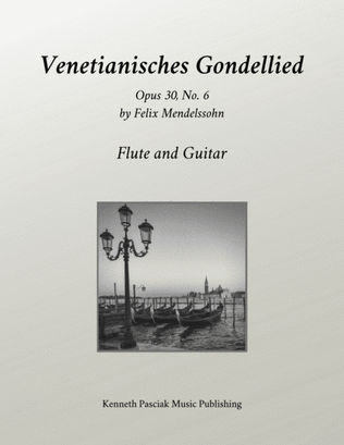 Book cover for Venetian Gondola Song for guitar and flute (or violin)