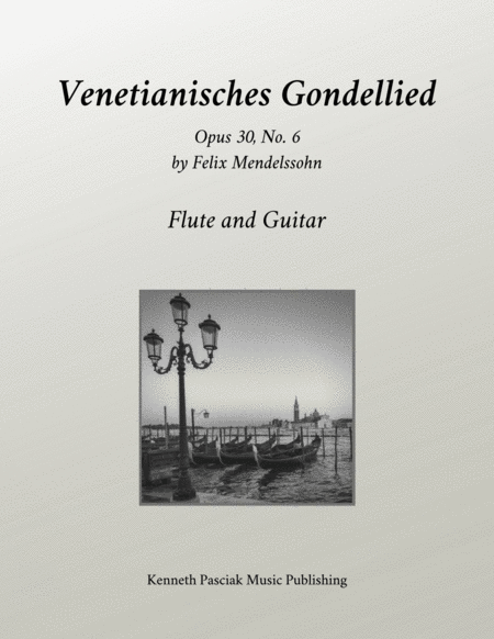 Venetian Gondola Song for guitar and flute (or violin) image number null