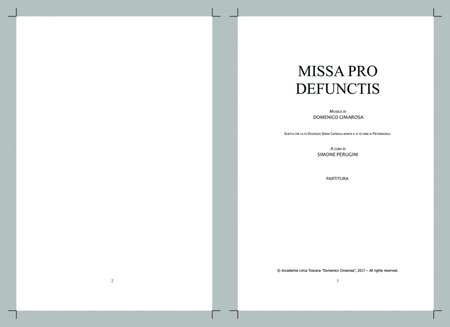 Missa Pro Defunctis [Full Score]