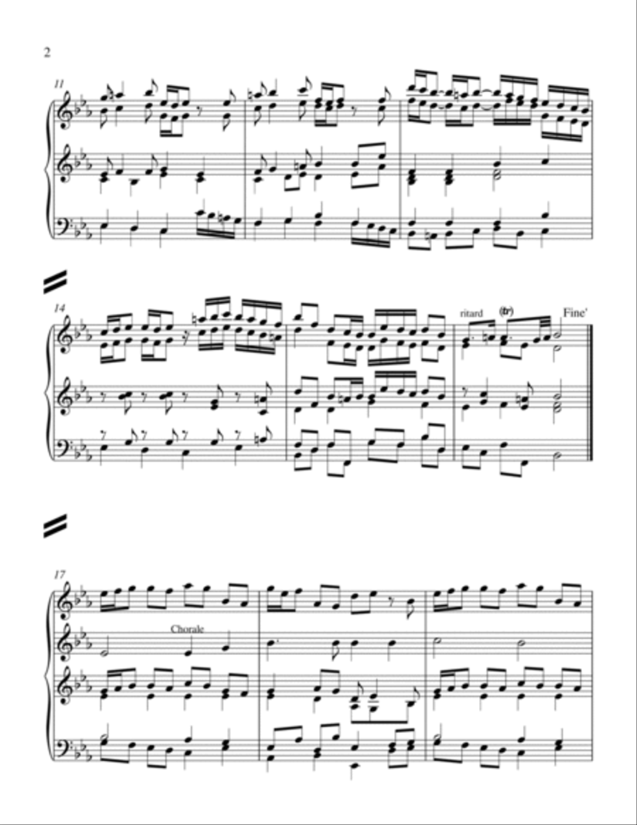 Wachet Auf (revised version) Small Ensemble scores gallery preview page 2