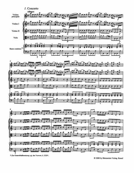 Concerto for Violin and Orchestra C major TWV 51:C 3