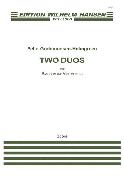Two Duos for Bassoon and Cello