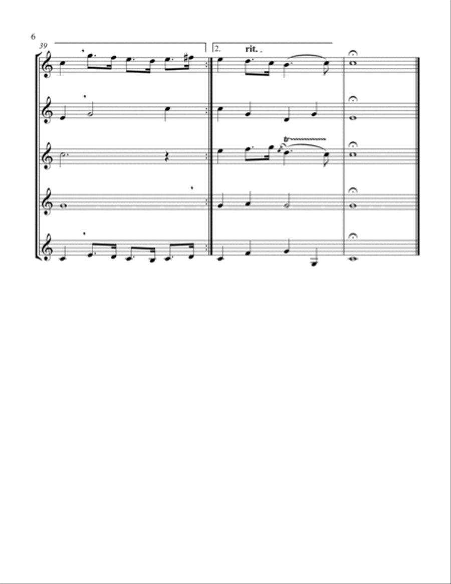 Heroic Music - A Suite of Twelve Marches (Complete) (Trumpet Quintet) Chamber Music scores gallery preview page 6