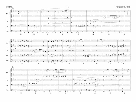 The Music of Cole Porter for Brass Quintet: Score