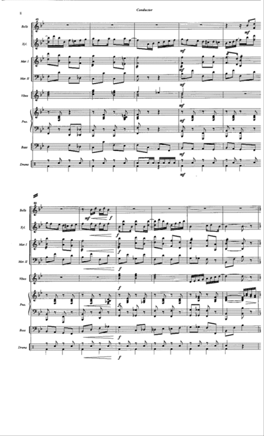 Pine Apple Rag Percussion Ensemble scores gallery preview page 7