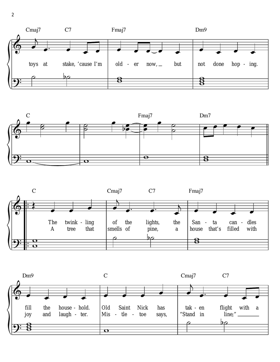 Cold December Night Voice scores gallery preview page 2