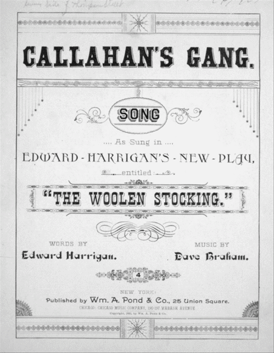 Callahan's Gang. Song Voice scores gallery preview page 1
