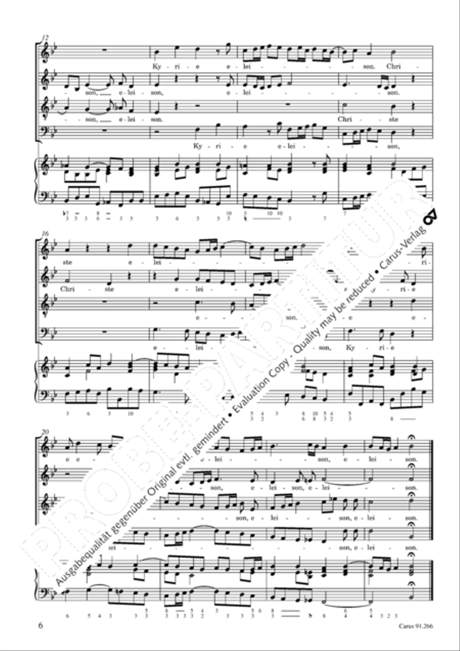 Missa Sancti Jacobi in B Missa Sancti Jacobi in B 4-Part scores gallery preview page 7