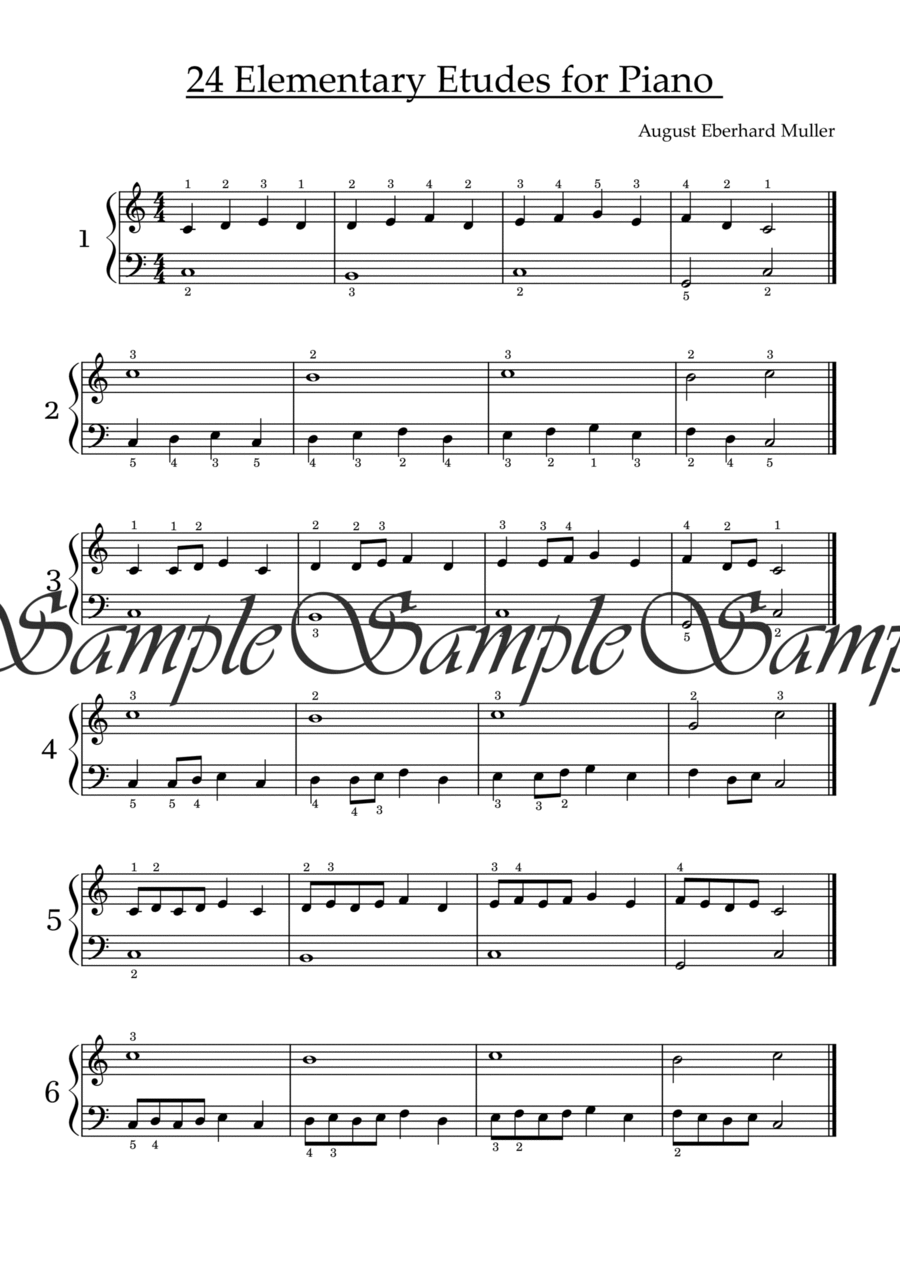 Practical Studies for Piano Volume 1 Piano Method scores gallery preview page 1