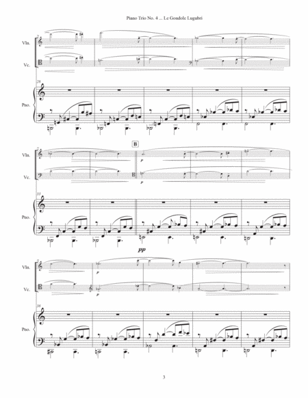 Piano Trio No. 4 ... Le Gondole Lugubri (2022) piano part